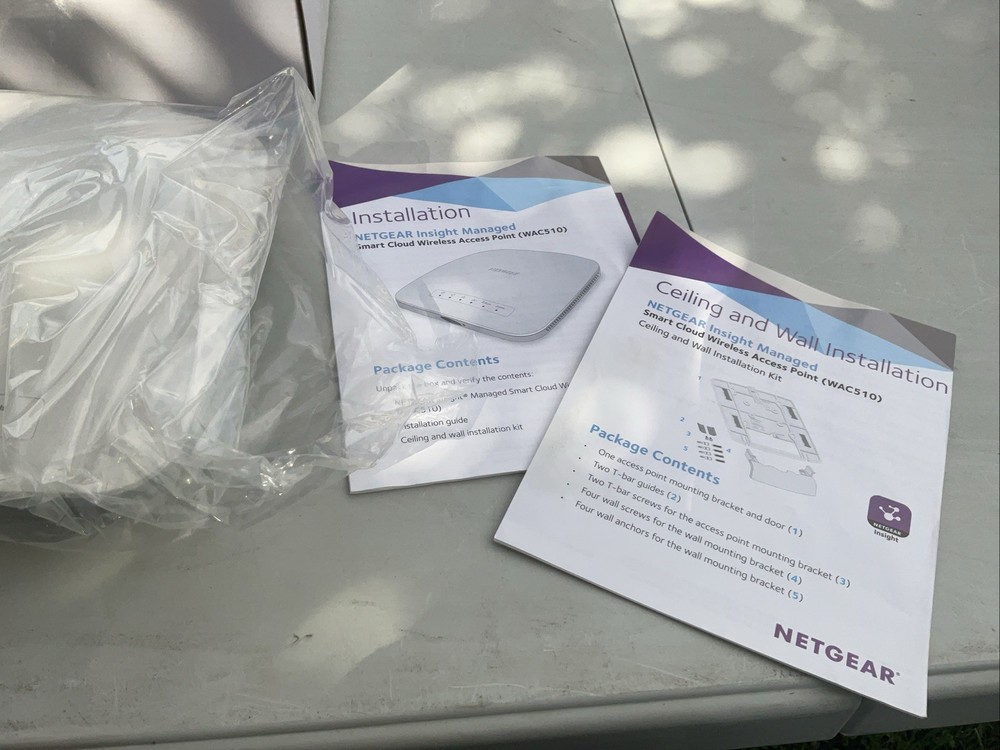 NETGEAR Insight Managed Smart Cloud Wirelesss Access Point WAC510 802.11ac