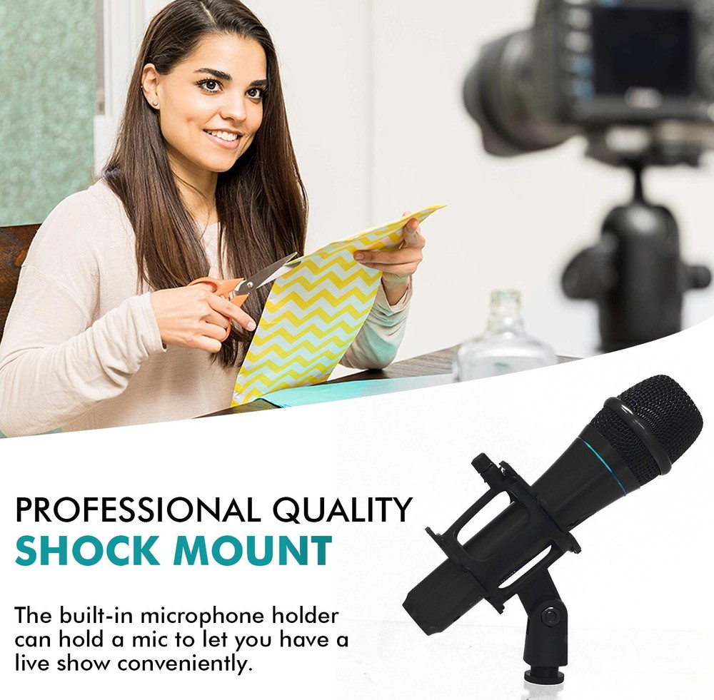 Shock Mount Microphone Holder, Flexible, Foldable, Live Shows & Recordings