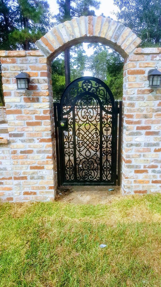 Contemporary Entry Monogram Metal Gate_36"x60"