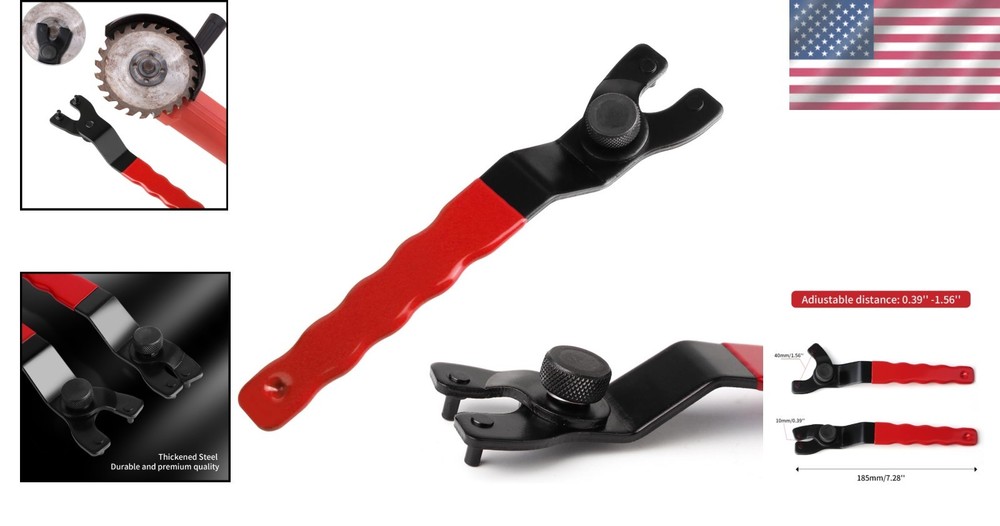 Versatile Adjustable Pin Wrench for Angle Grinders - Durable and Lightweight