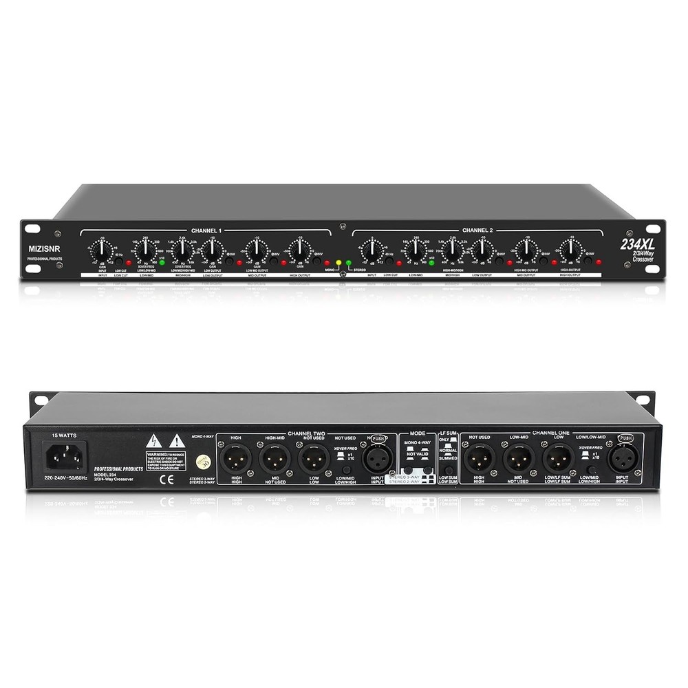 Professional Stereo Crossover XLR Input/Output=