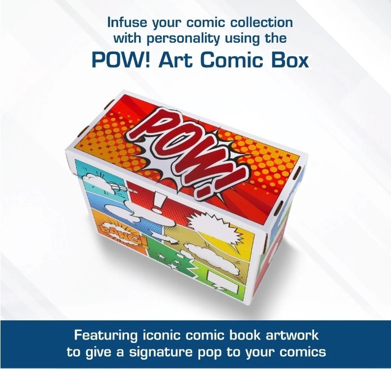 BCW Short Comic Box - Pow Art for Silver Age/Current Comics