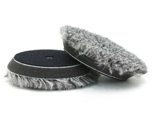 3" wool buffing polishing pads da rotary 2PC