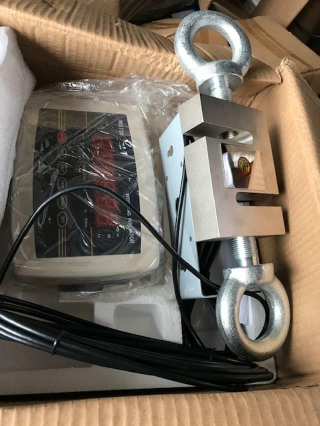 10000 LB CALIBRATED S-TYPE LOAD CELL INDICATOR TENSION/ COMPRESSION Scale, Cert