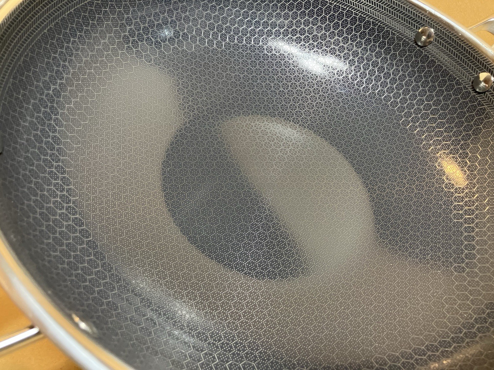 Hexclad Hybrid Cookware Nonstick 12" Wok (Stainless Steel Hybrid) NO LID