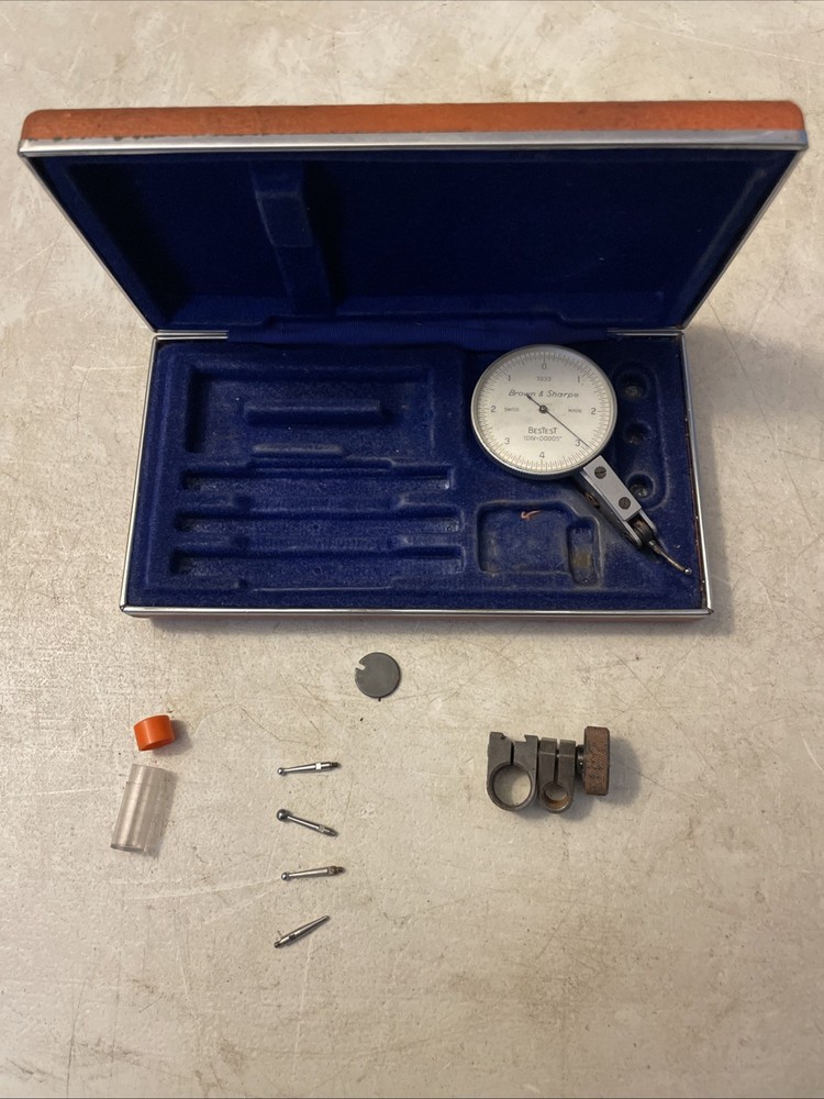 Brown & Sharpe Dial Test Indicator Set 7033 with Accessories