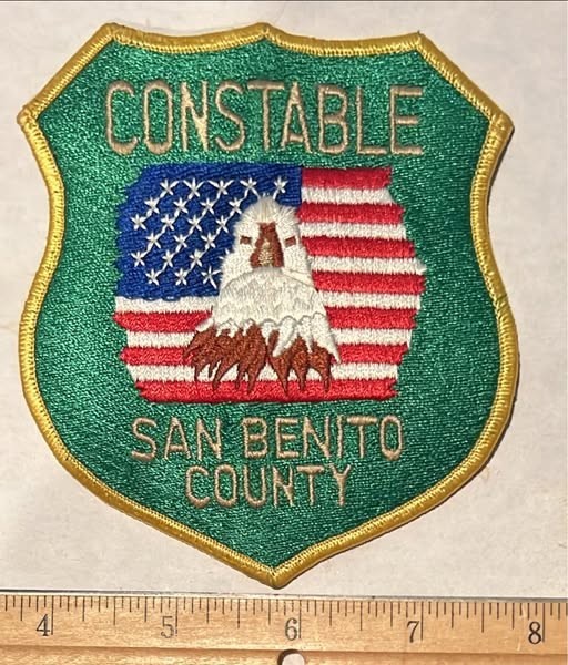 Rare San Benito County, California CONSTABLE patch
