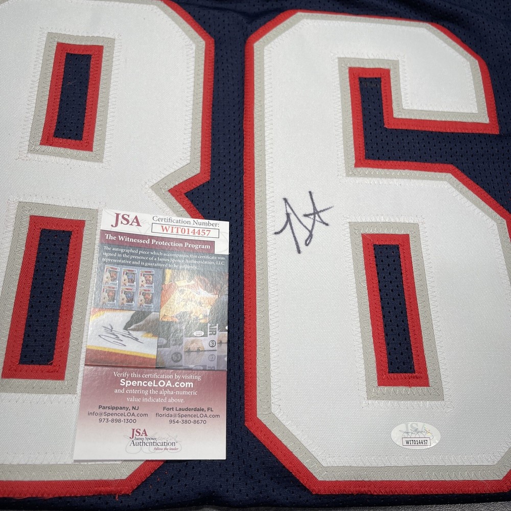 Devin Asiasi - Signed Jersey With JSA COA - Patriots