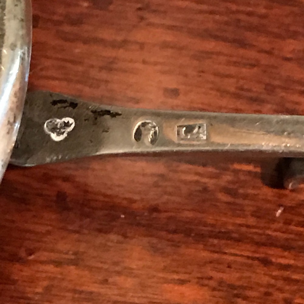 Antique Swedish 800 Silver Tea Strainer 1841