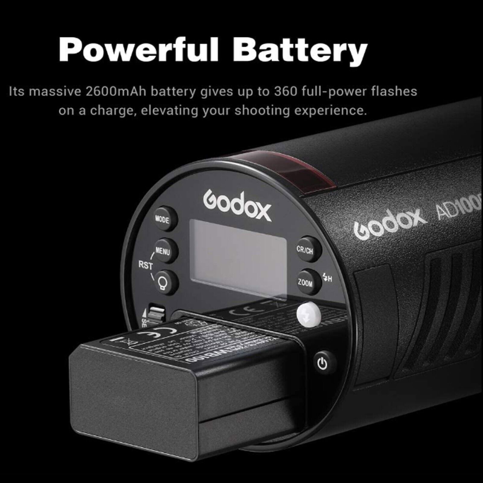 Godox AD100Pro AD100 PRO TTL HSS 100W Flash Speedlite 2.4G Wireless Pocket Flash