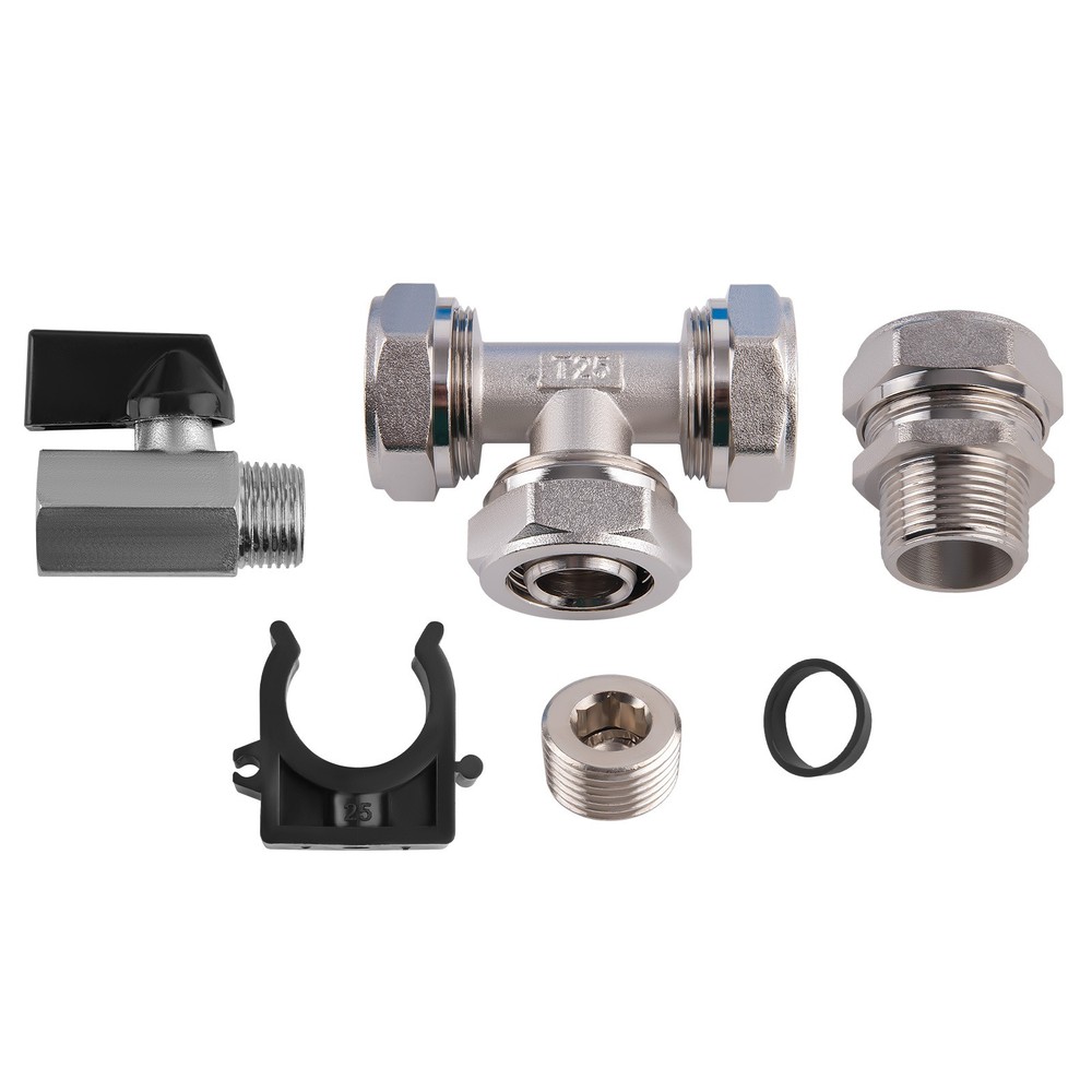 Air Compressor Tubing System 100ft Complete Kit with Installation Accessory