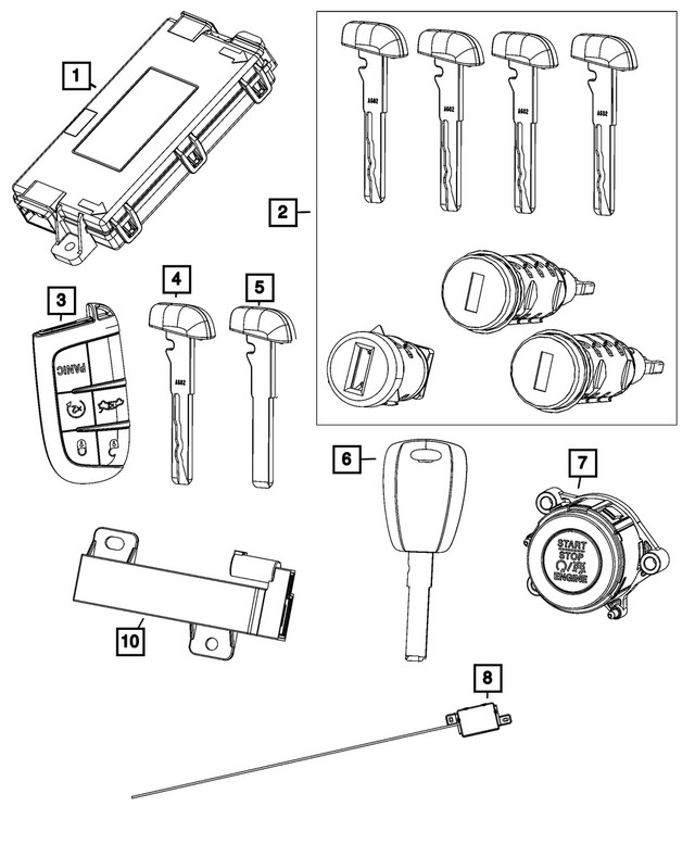 Genuine Mopar Transmitter 7FF24LXHAB
