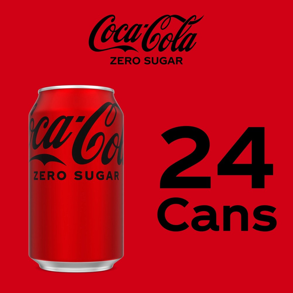 Coca Cola Zero Sugar Soda Pop Cans fl oz Pack
