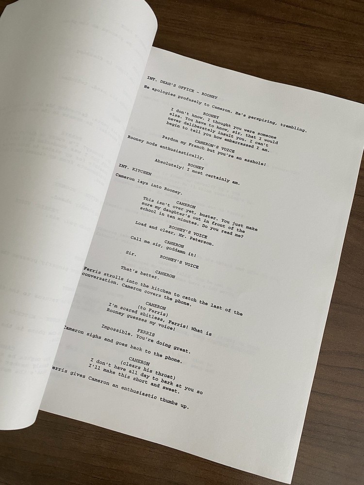 Ferris Bueller’s Day Off (1986) RARE Casting Agent Screenplay