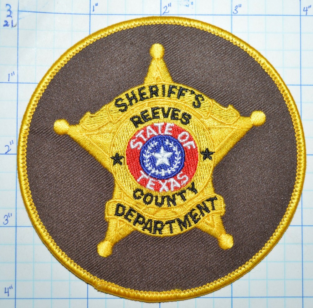 TEXAS, REEVES COUNTY SHERIFF'S DEPT ROUND 4" PATCH