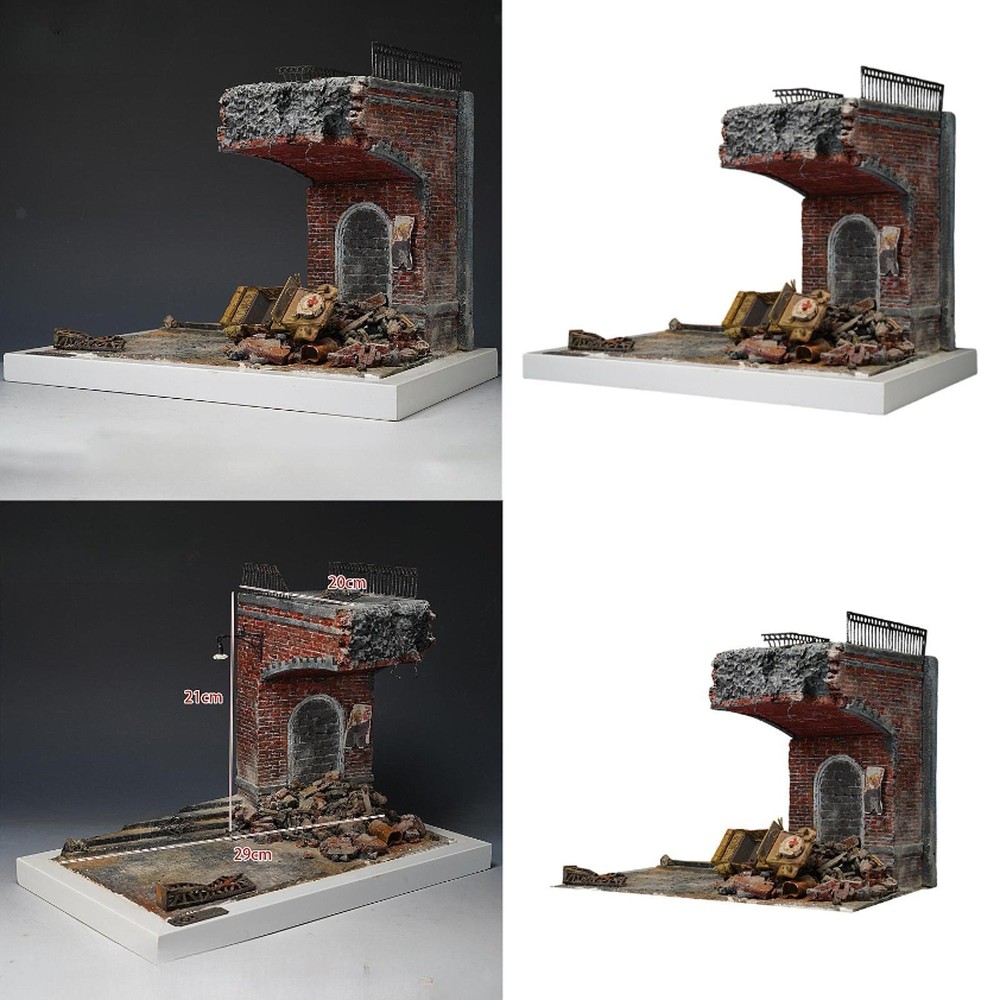 1:35 Scale Bridge Architecture Building Model Kit Architecture Scene Assembly