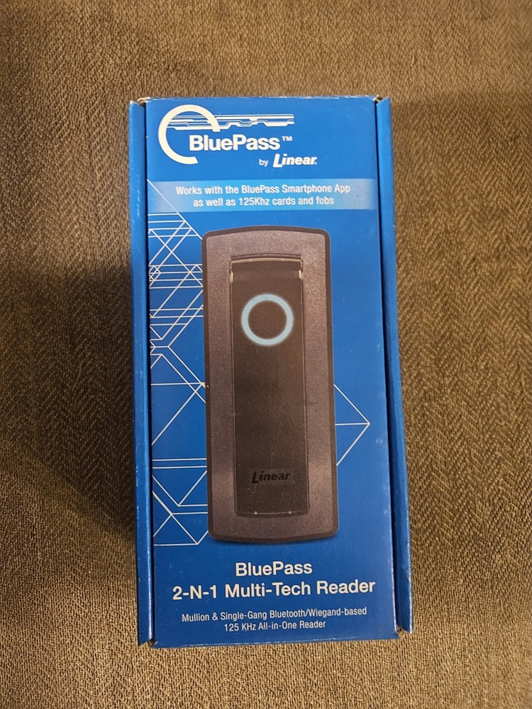 BLUEPASS By LINEAR 2N1-BTPRX 820-00001 2-N-1 Multi-Tech Access Control Reader LE