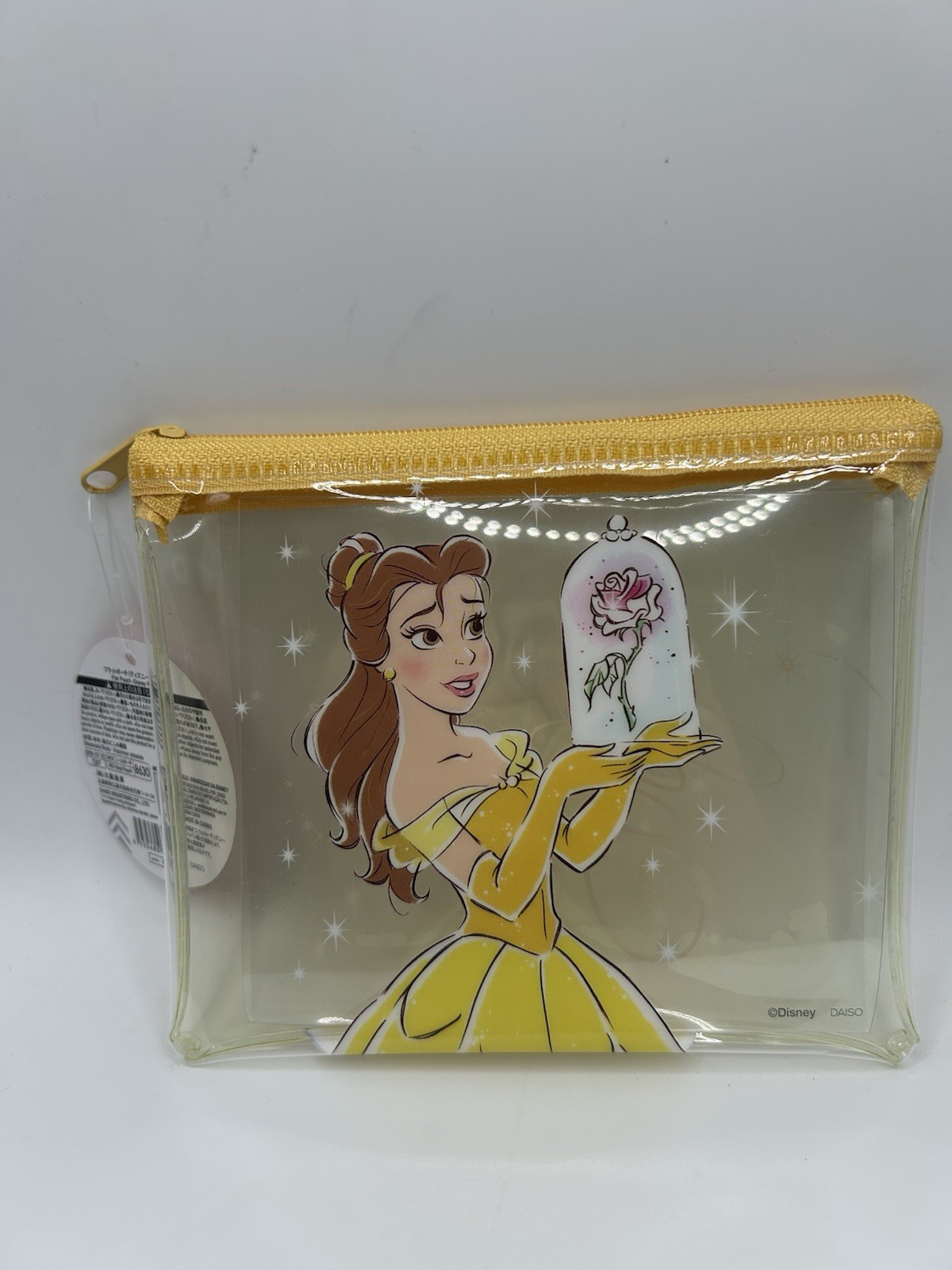 Belle FLAT VINYL POUCH Beauty And Beast Disneyland Disneyworld Wdw Disney Parks
