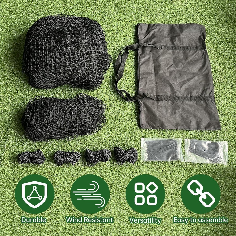 Practice Portable Pitching Cage Net with Carry Bag for Backyard