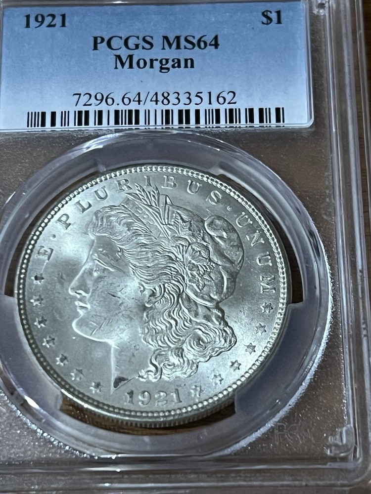 1921 PCGS MS64 Morgan Silver Dollar