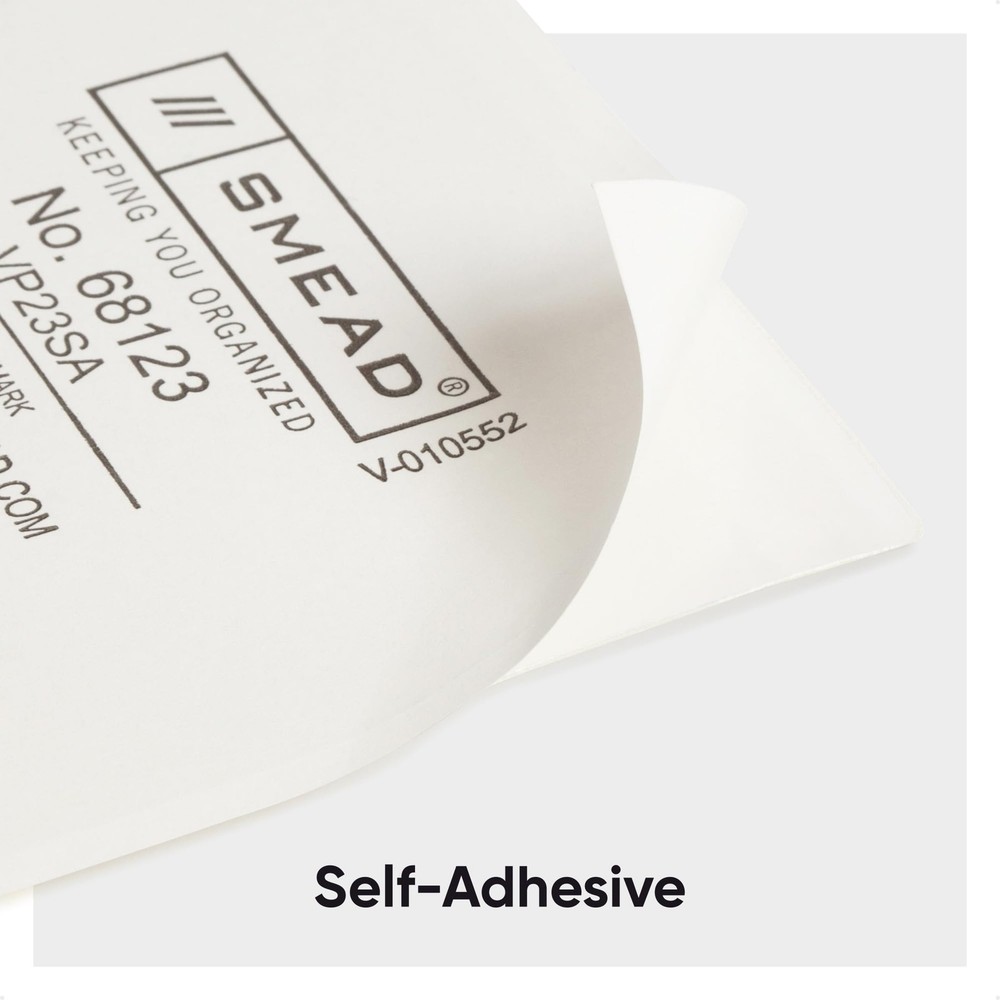 Self Adhesive Poly Pocket Document Size Clear Storage Labels 10 Pcs