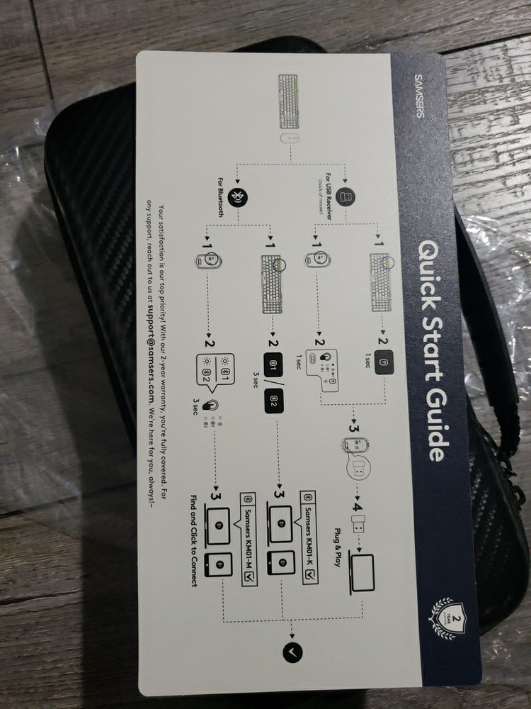 Foldable Keyboard and Mouse, Samsers Folding Bluetooth Keyboard Combo, 2.4G +...