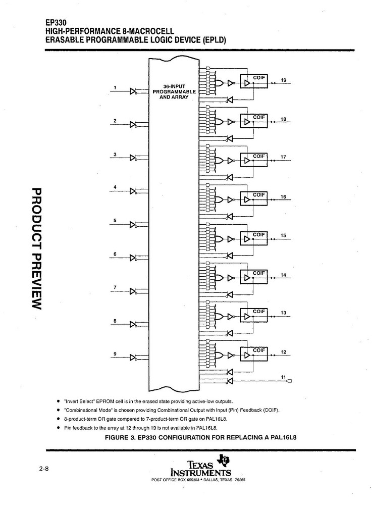 1/5/10Pcs TI EP330-12CN High Performance One-Time Programmable Logic Dev PDIP-20