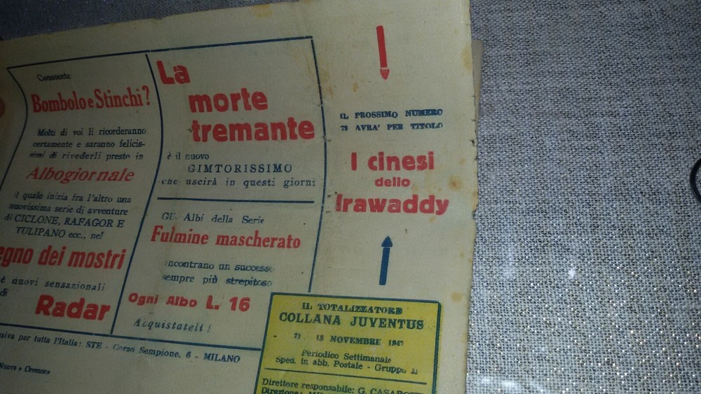 1947 Gim Toro Comic No. 71 ORIGINAL £. 12