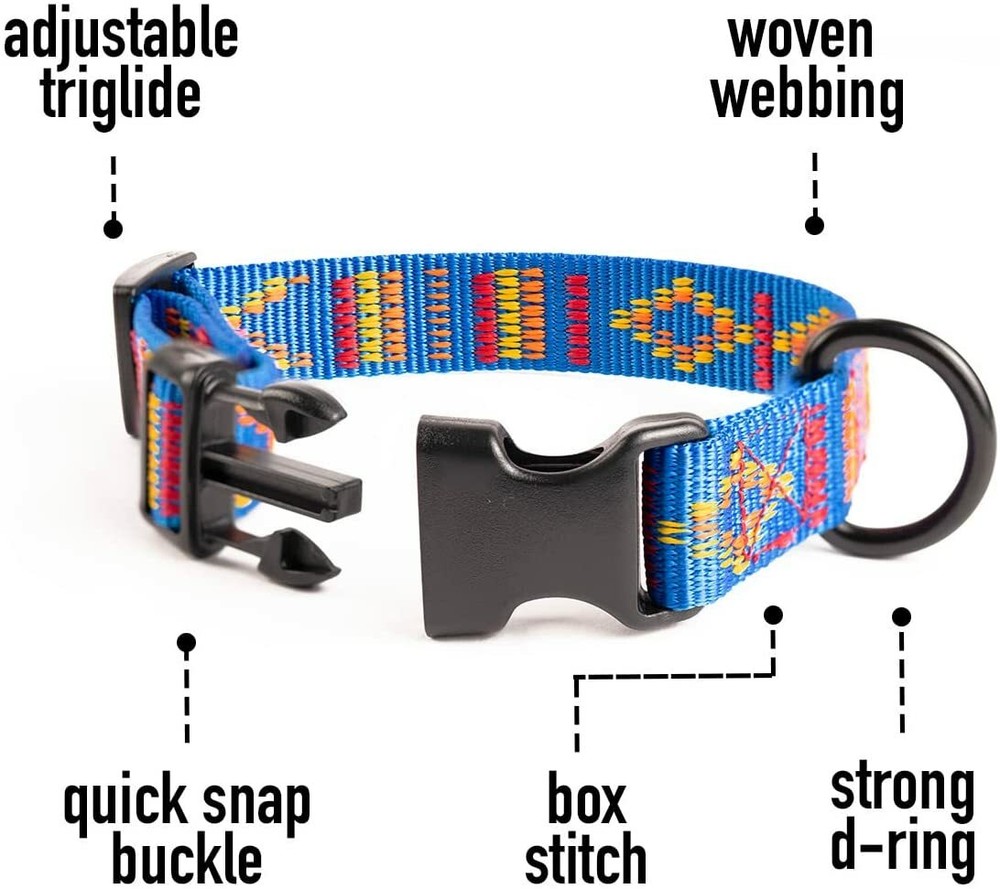 Dog Collars for Small Medium Large Dogs, with Safety Locking Buckle, Adjustable