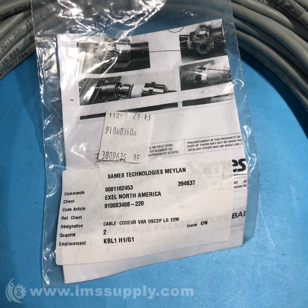 Sames 910003408-220 Coder Cable, 22M Length USIP