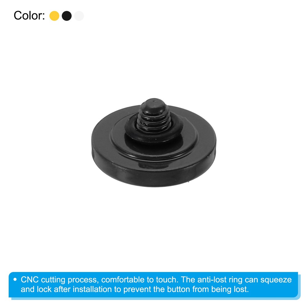 Camera Shutter Button 3pcs Shutter Release Button Concave,Black White Yellow