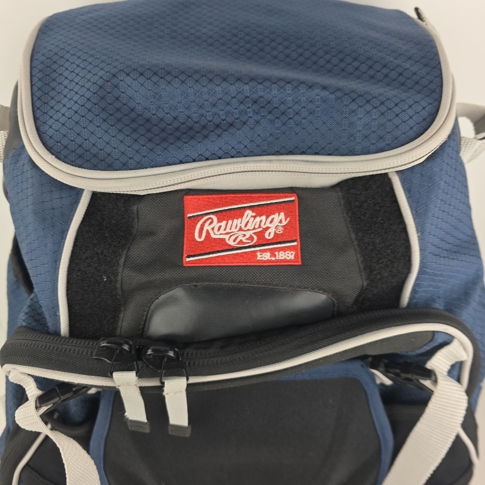 Rawlings Velo Baseball/Softball Backpack Navy Blue-Very Clean