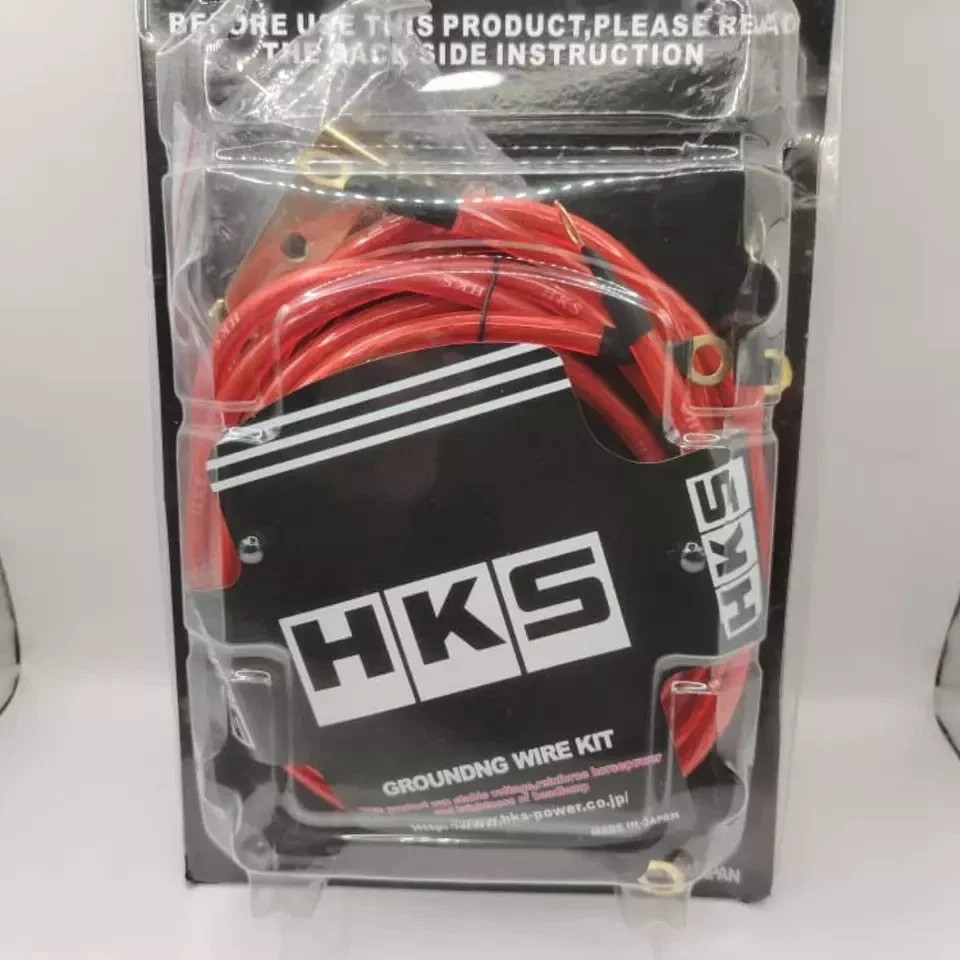 Universal 5 Points HKS Super Earth Cable Wire Grounding Kit Performance Red
