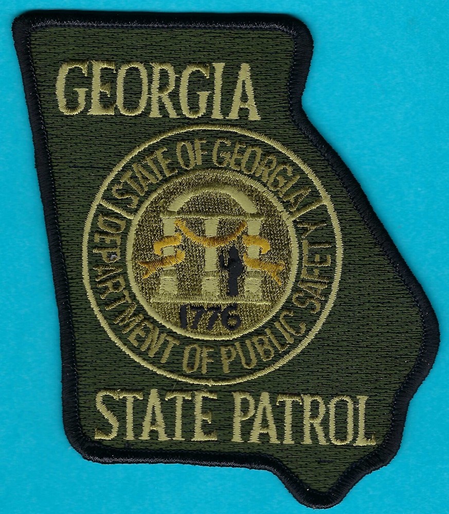 GEORGIA STATE PATROL TACTICAL SHOULDER PATCH GREEN