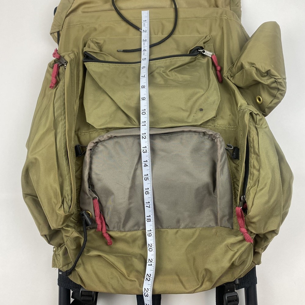 Camp Trails External Frame Hiking Backpack Size M Olive Green Gray
