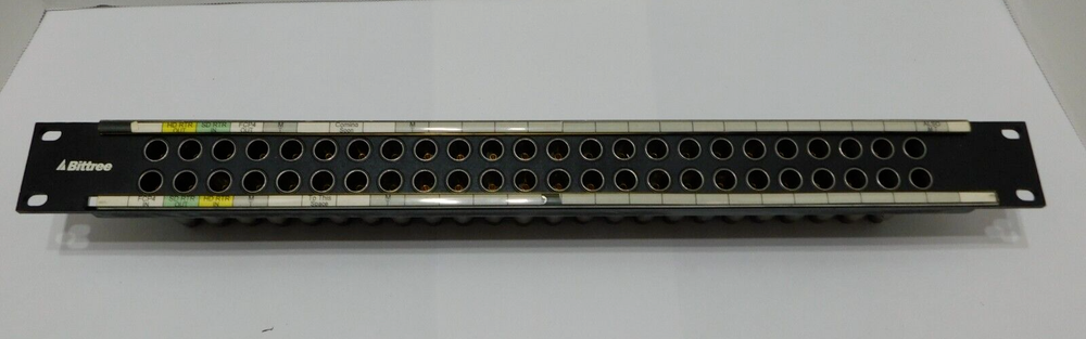 Bittree Patch Panel Assembly with 48 ea Trompeter 14949 J3W Connectors