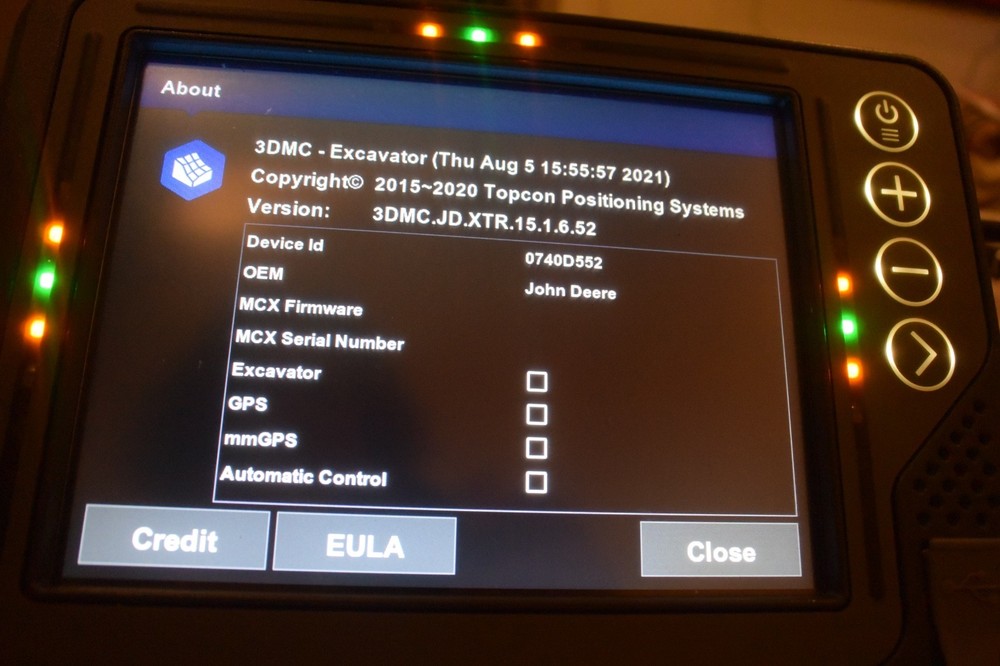 John Derre/Topcon SmartGrade Control Panel Model GX-55 MANY OPTIONS #568