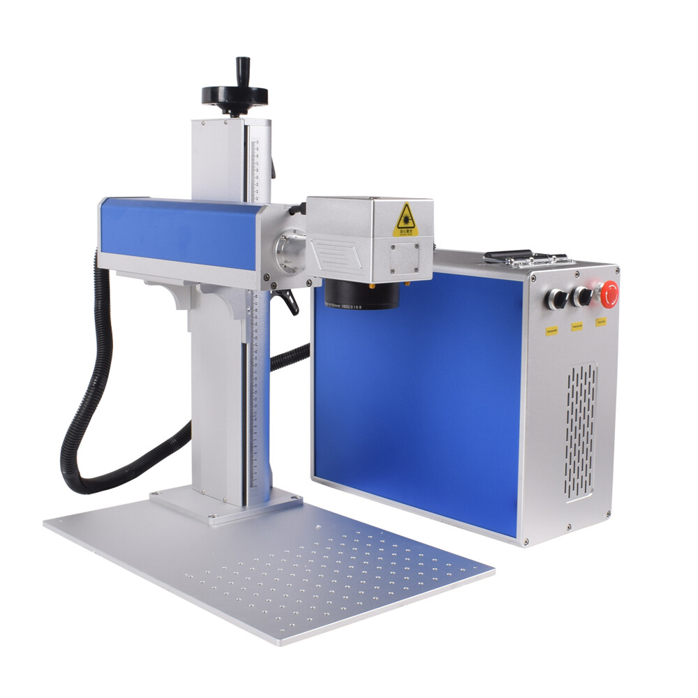 JPT Mopa 100W Fiber Laser Marking Machine Rotary Metal Steel Marking BJJCZ US