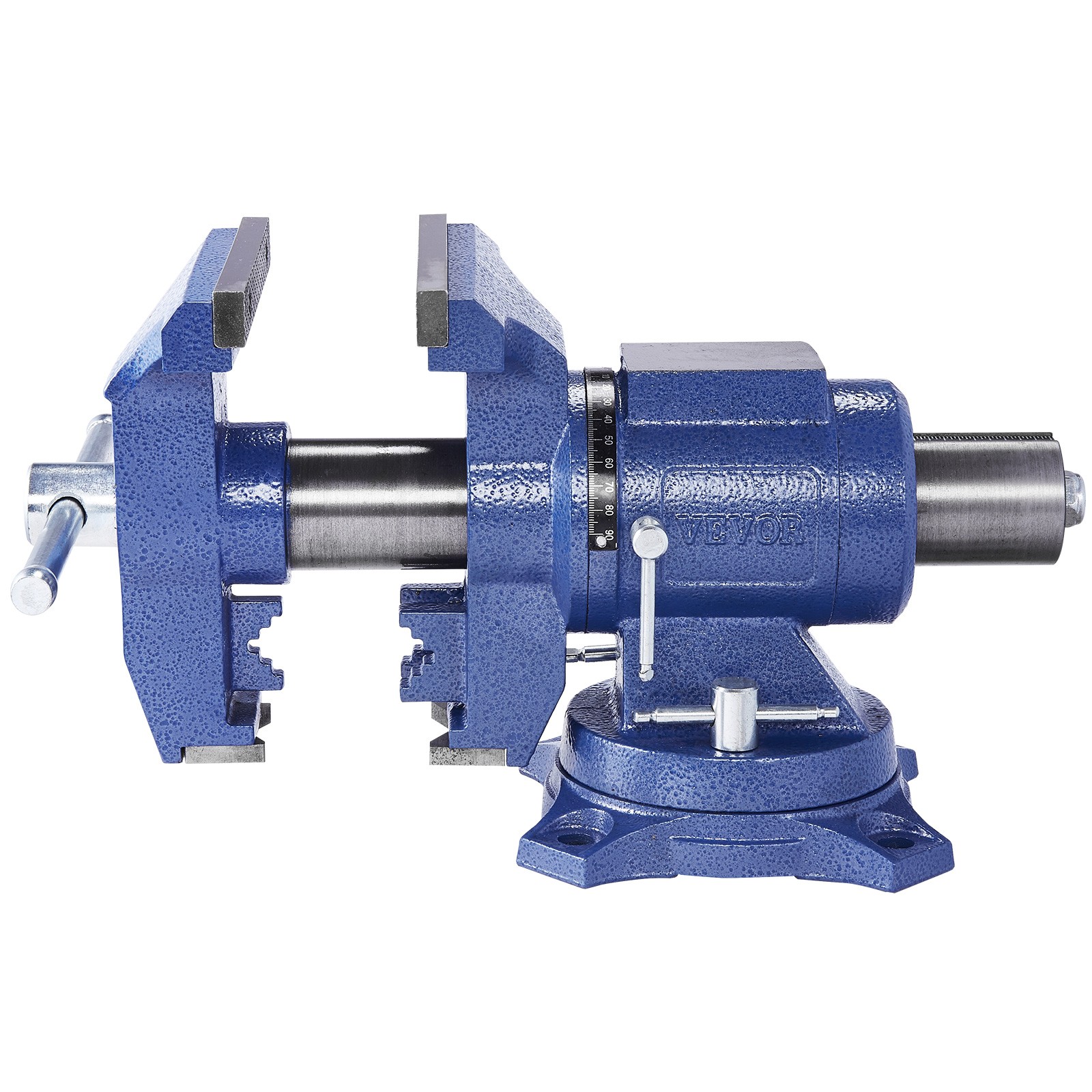 VEVOR 6-1/2" Multi-Purpose Bench Vise Heavy Duty Ductile Iron 360° Swivel Base