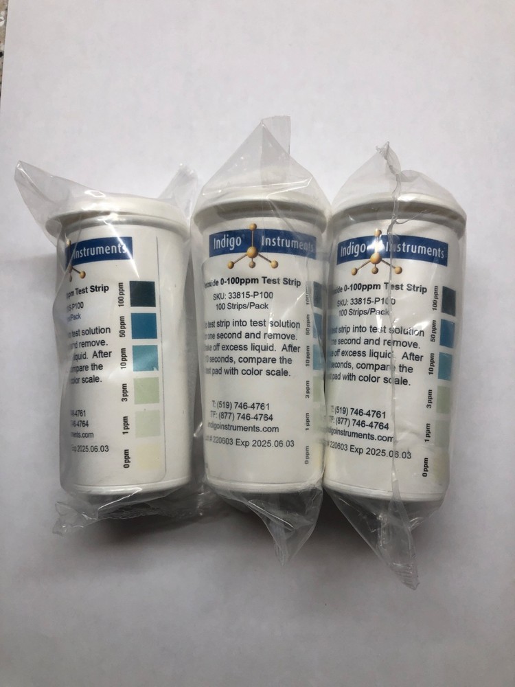 0-100 ppm Peroxide Test Strip 3 pack bundle Pool Hot Tub Bath Therapy