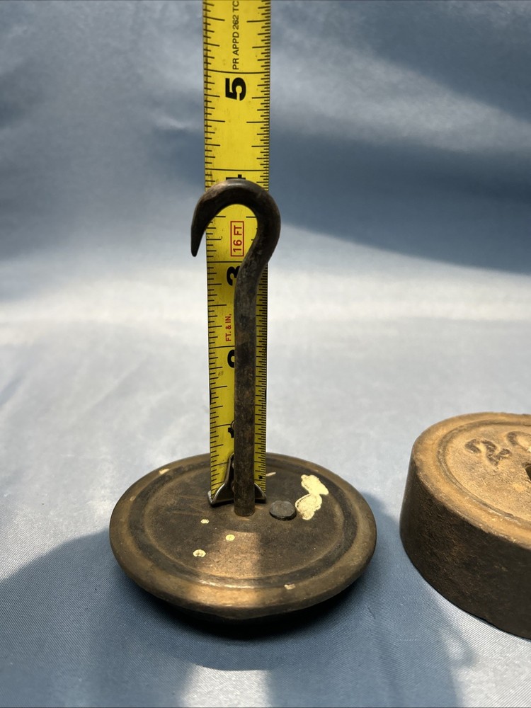 Vintage Platform Scale Weights And Hanger