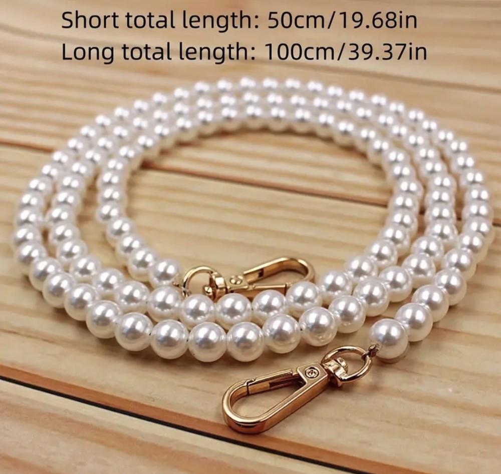 Pearl Bag Strap/charm