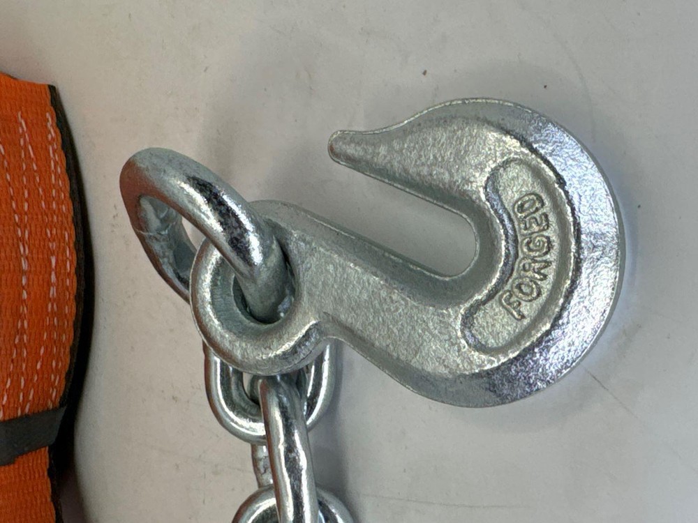 4"X30' Heavy Duty Winch Strap with Chain Hook 4 Pack