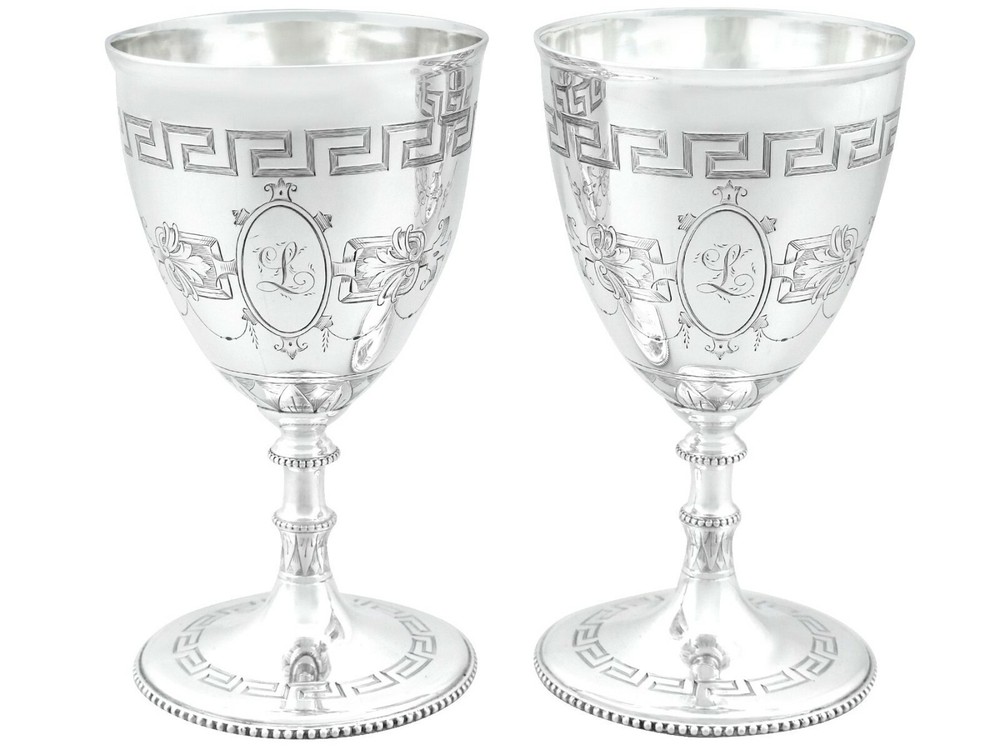 Sterling Silver Goblets - Antique Victorian (1858)
