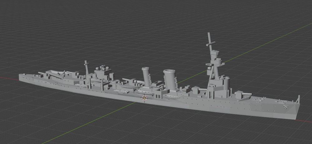 1:700 Caledon Class Cruisers pre-1943