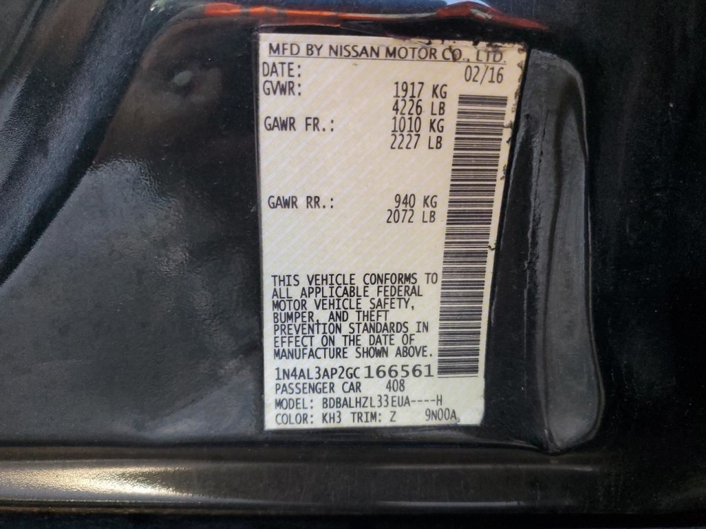 ALTIMA 2016 Glove Box 4922779