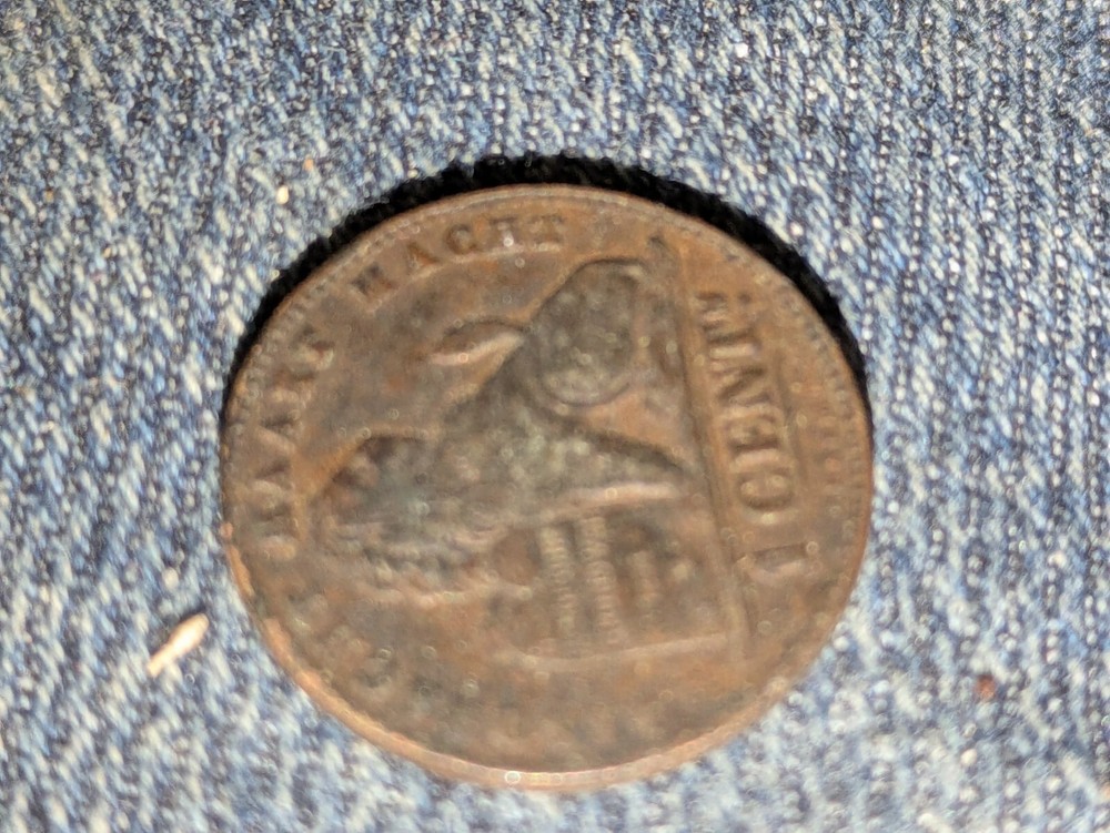 1901 Belgium 1 Cent Copper Circulated