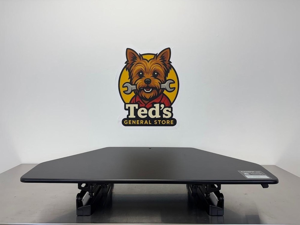 FlexiSpot Height-Adjustable Standing Corner Desk, 41"W, Black