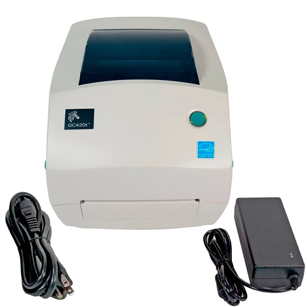 Zebra GC420T Desktop Thermal Transfer Barcode Label Printer USB Serial Parallel
