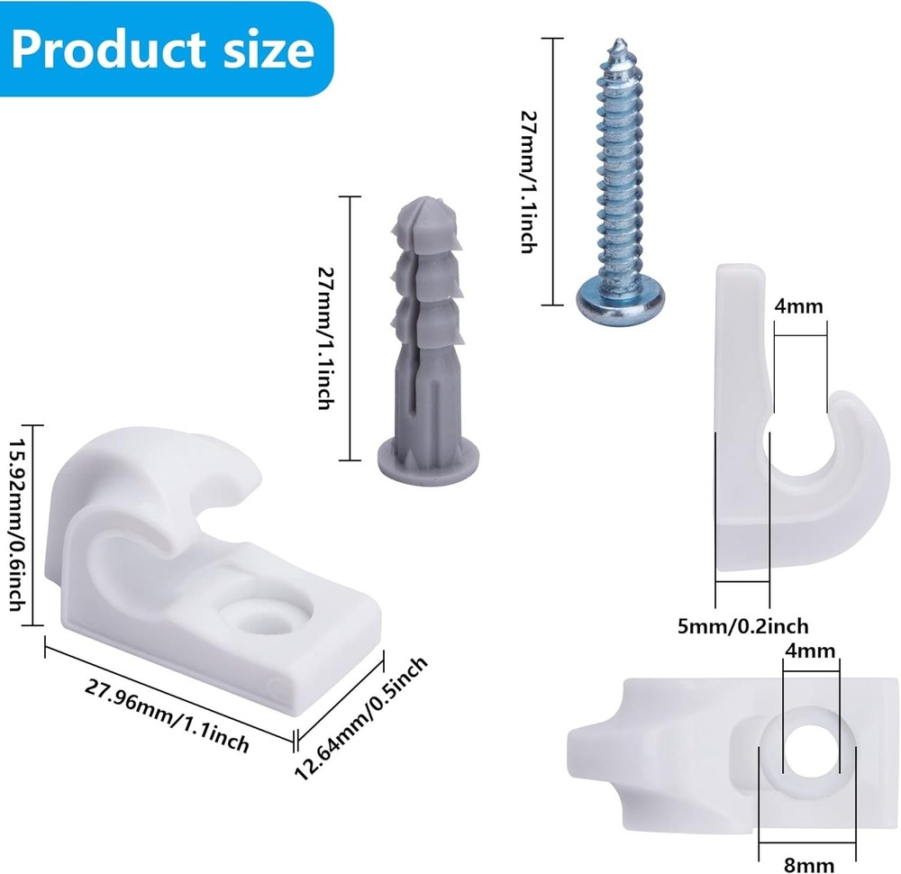 Versatile 25 Pcs Shelf Clips - Space-Saving Solution for Home Organization